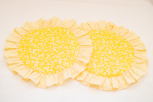 Dupla de jogo americano redondo