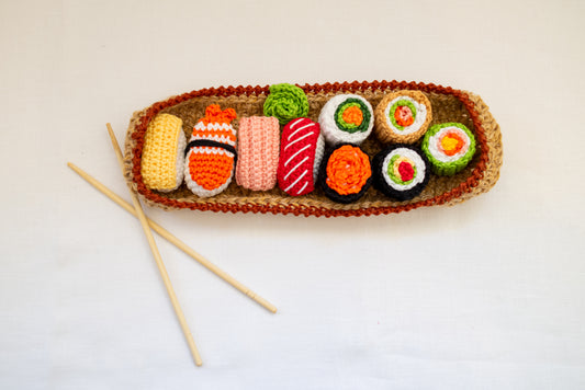 Combinado Japonês em Crochê